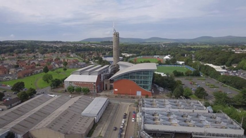 A power plant on the Isle of Man