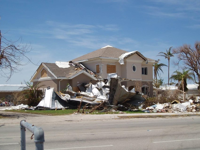 83% of the total housing stock in Cayman Islands was damaged by Hurricane Ivan.